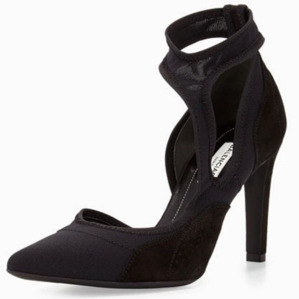 Balenciaga Suede/Mesh Pumps
